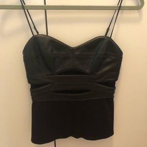 Bailey 44 Leather Corset Top